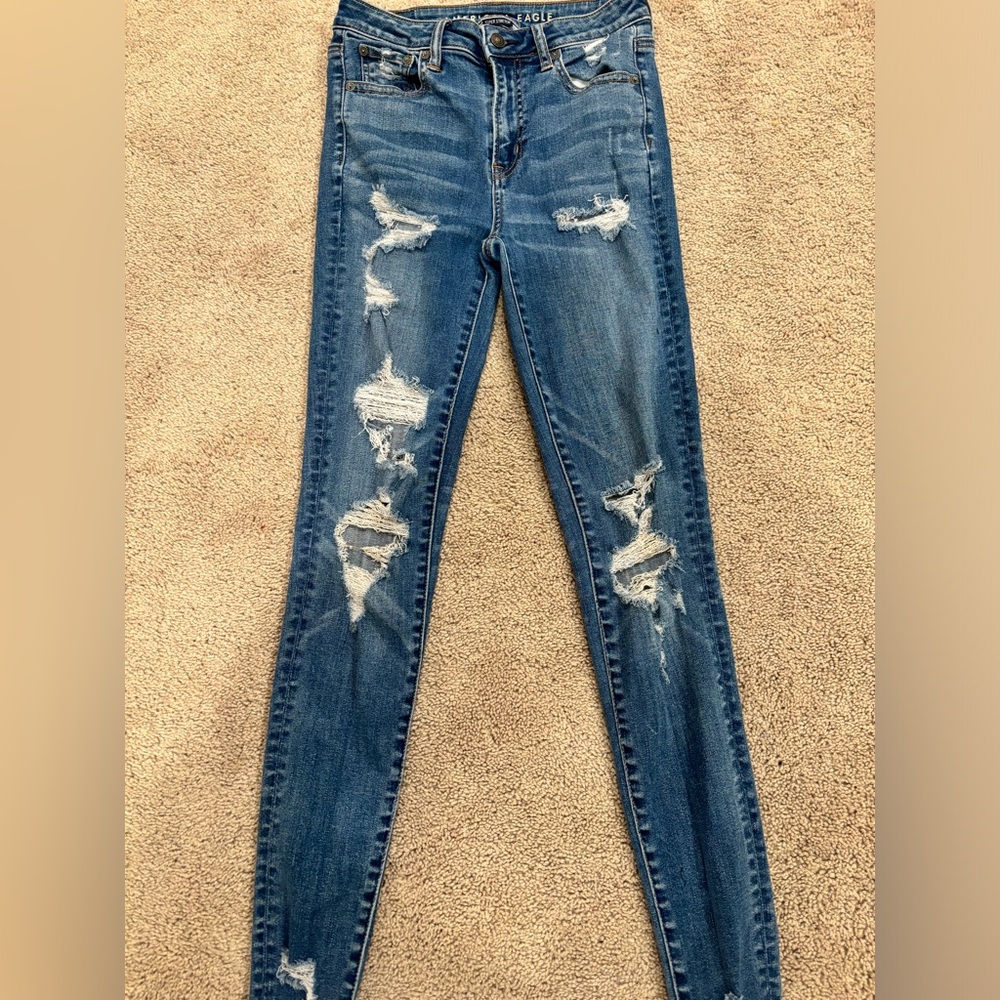 American Eagle Medium Wash Jeggings